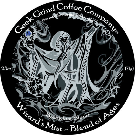 Wizard's Mist - 2.5 oz Ground Sample - Geek Grind Coffee