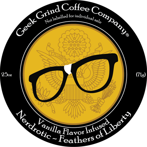 Nerdrotic - Feathers of Liberty - Vanilla Flavored Coffee - Geek Grind Coffee