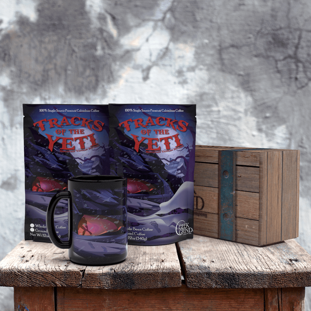 Tracks of the Yeti Mug – Geek Grind Coffee