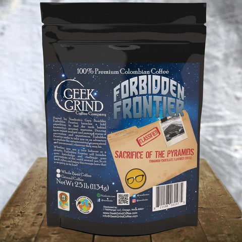 Forbidden Frontiers - Nerdrotic- Cinnamon Chocolate Coffee - Geek Grind Coffee