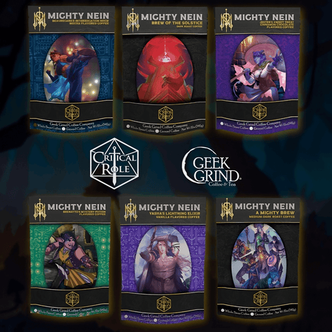 Critical Role Mighty Nein - 24 Pack K-Cup Coffee Assortment - Geek Grind Coffee