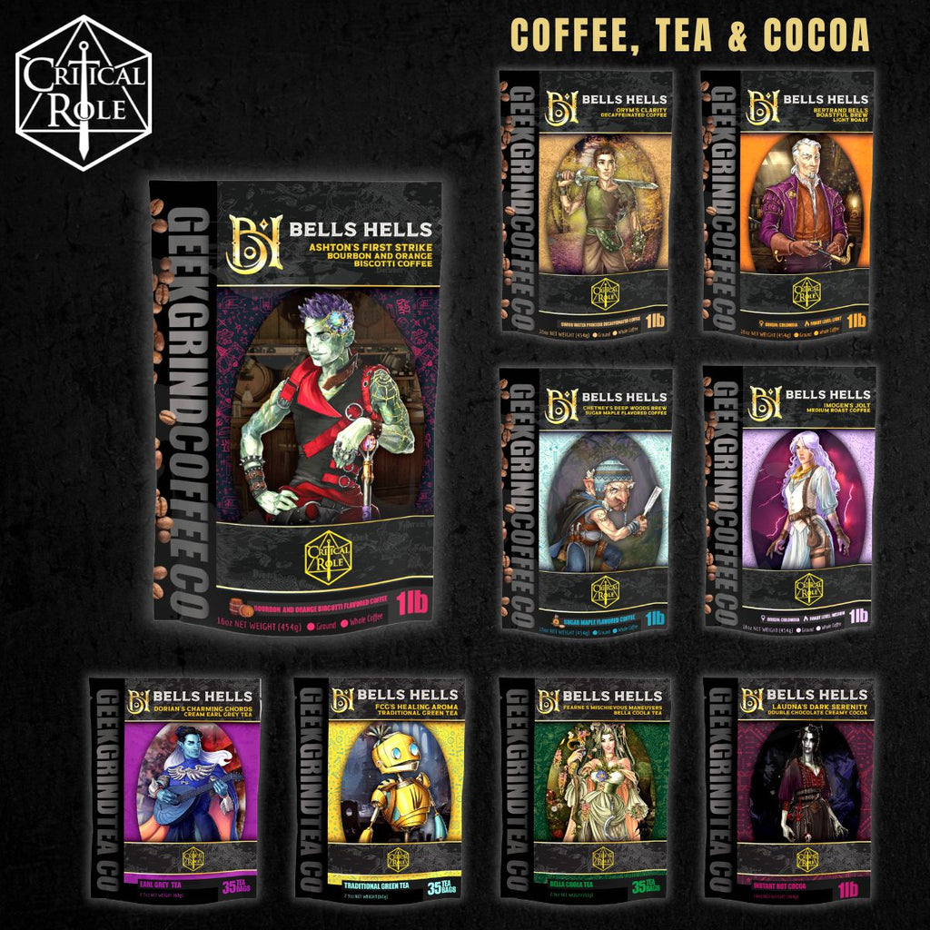 Critical Role Bells Hells Coffee, Tea and Cocoa Full Collection