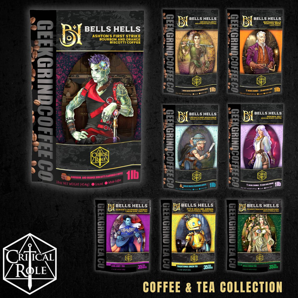 Critical Role Bells Hells Coffee and Tea Set