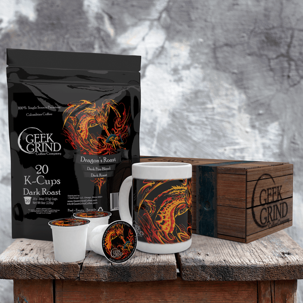 Dragon's Roast K-Cup Crate - Geek Grind Coffee