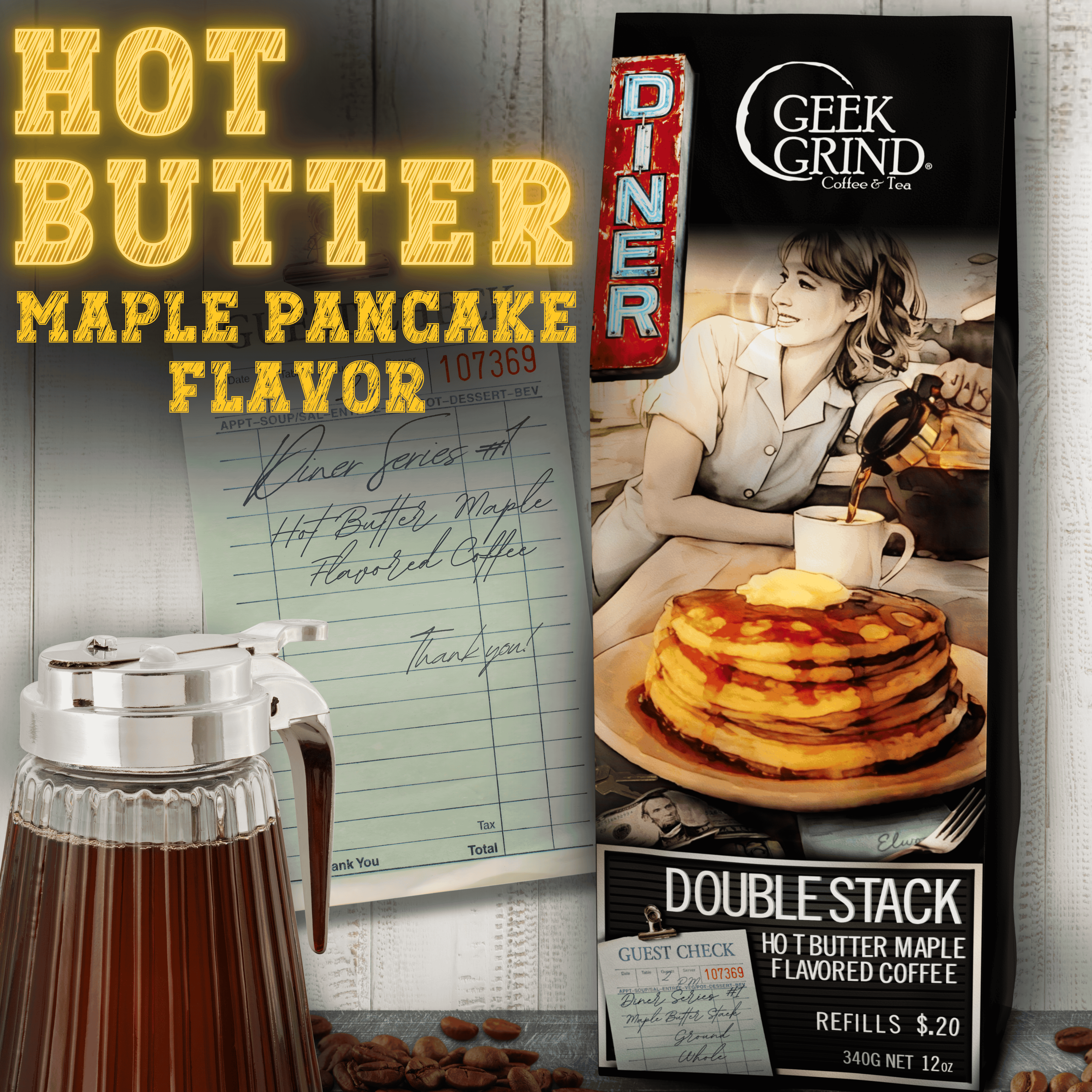Hot-Butter Maple Pancakes