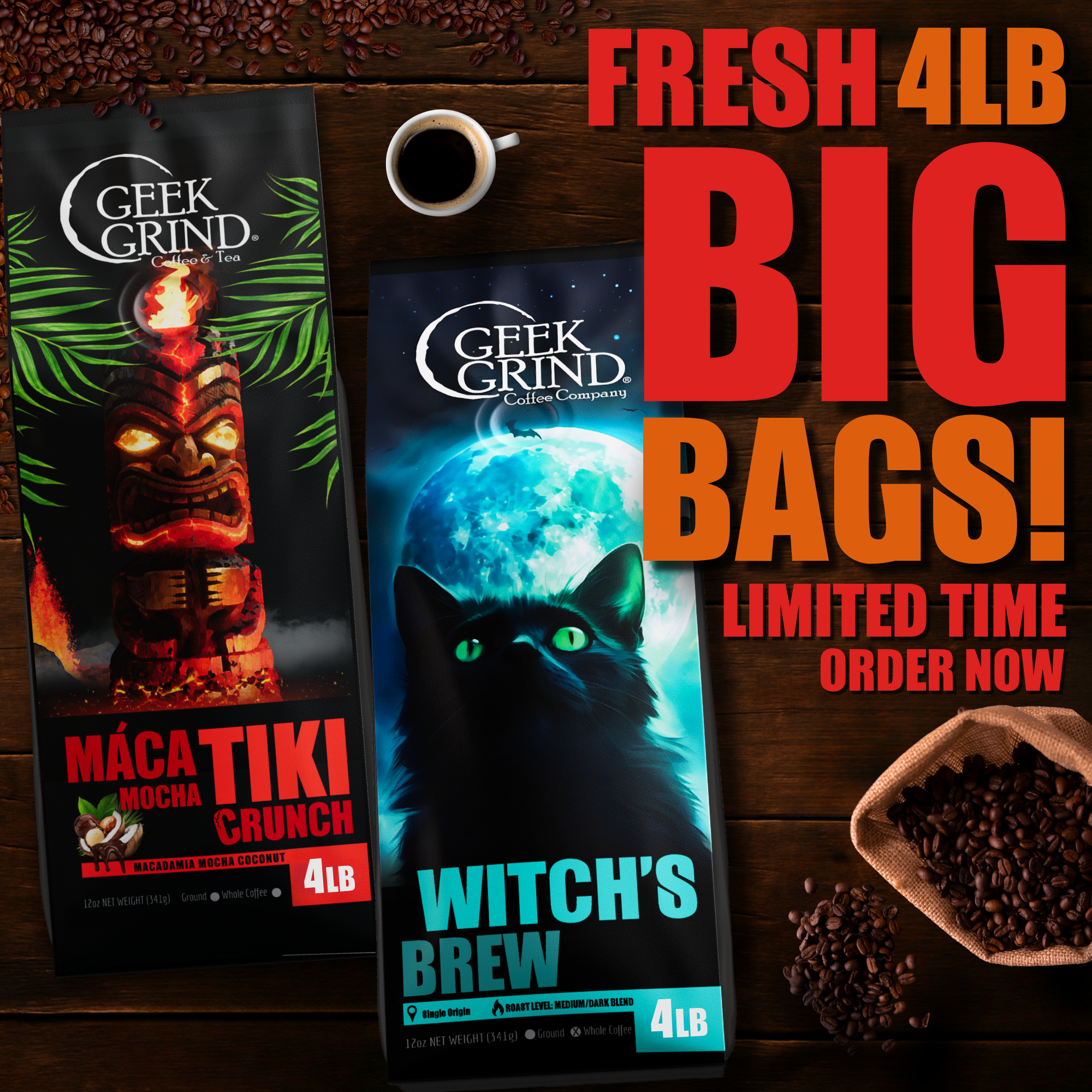 Maca-Mocha Tiki Crunch - 4lb