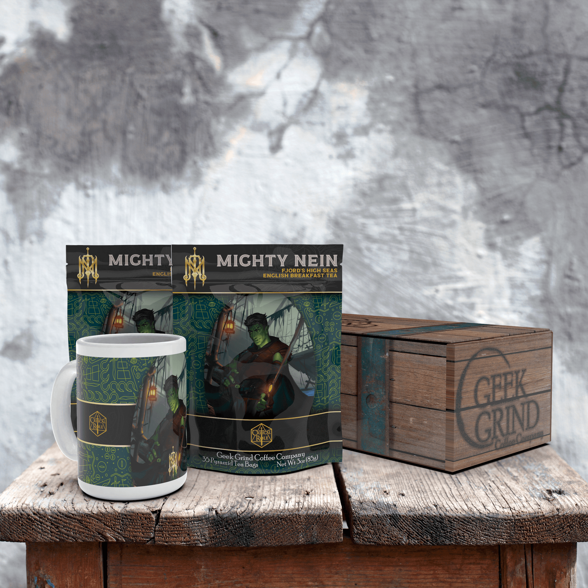 Critical Role - Mighty Nein Tea Crates Gift Sets - Geek Grind Coffee