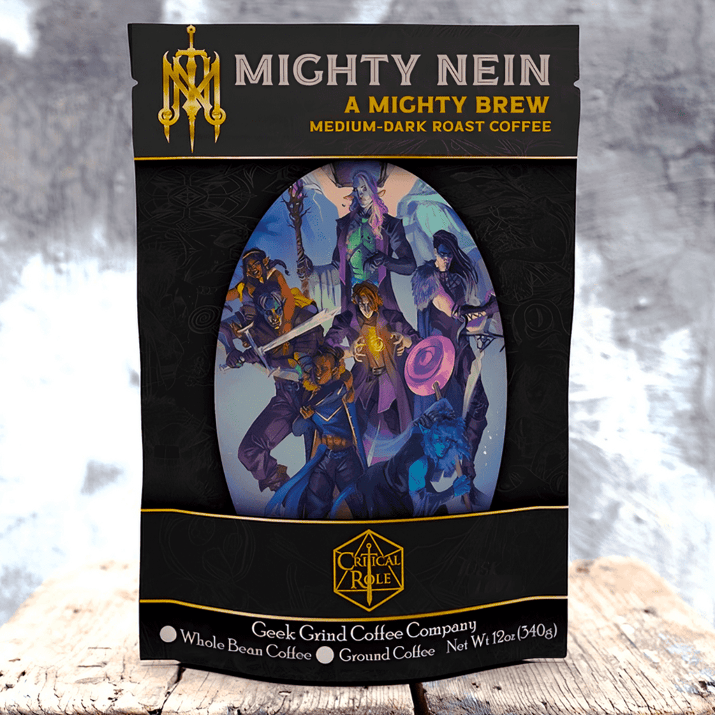 The Mighty Nein - A Mighty Brew - Medium Roast - Critical Role Coffee - Wholesale - Geek Grind Coffee