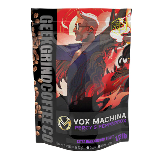 Percy's Pepperbox - Extra Dark Roast Vox Machina Coffee - Critical Role