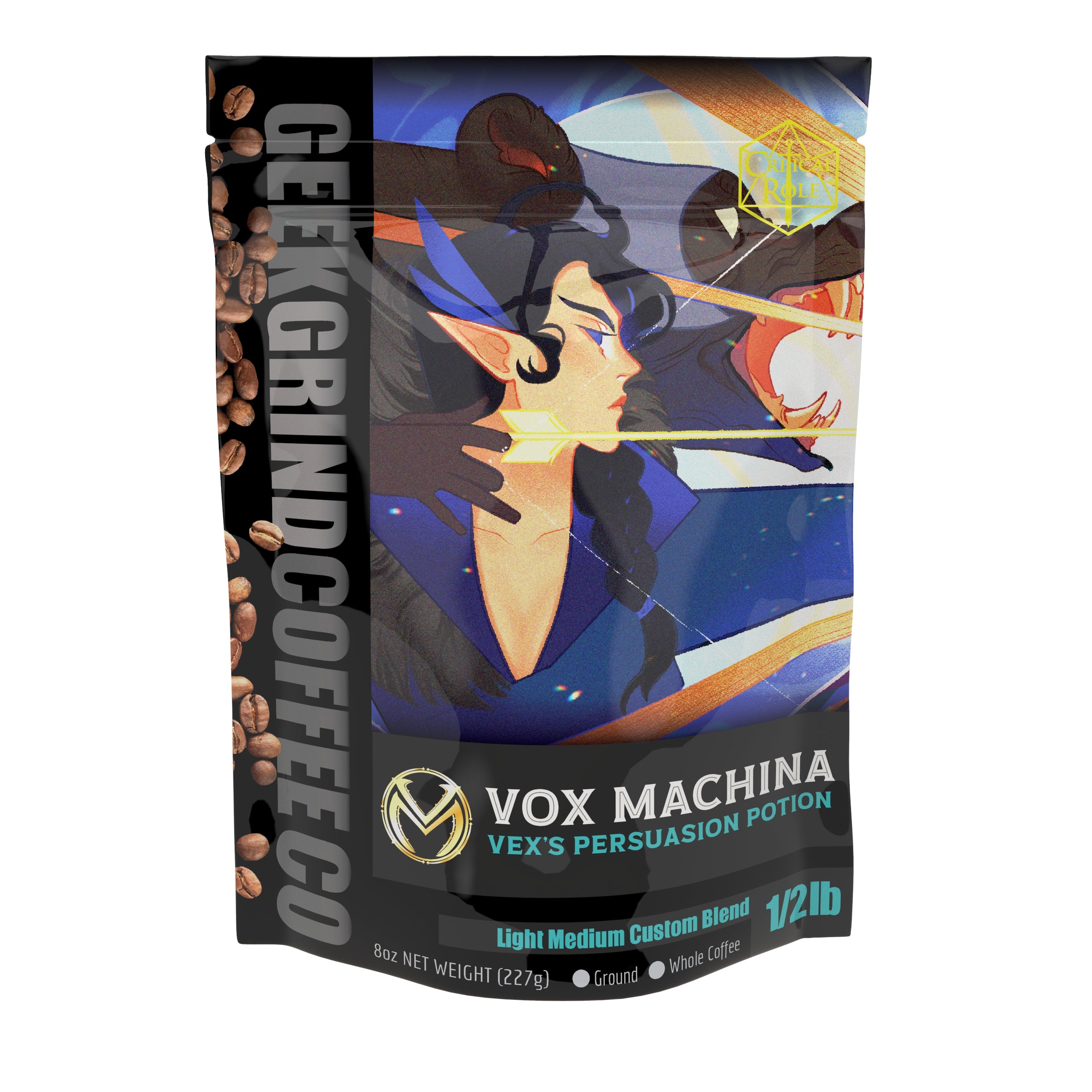 Vex's Persuasion Potion - Light Medium Roast Vox Machina Coffee - Critical Role