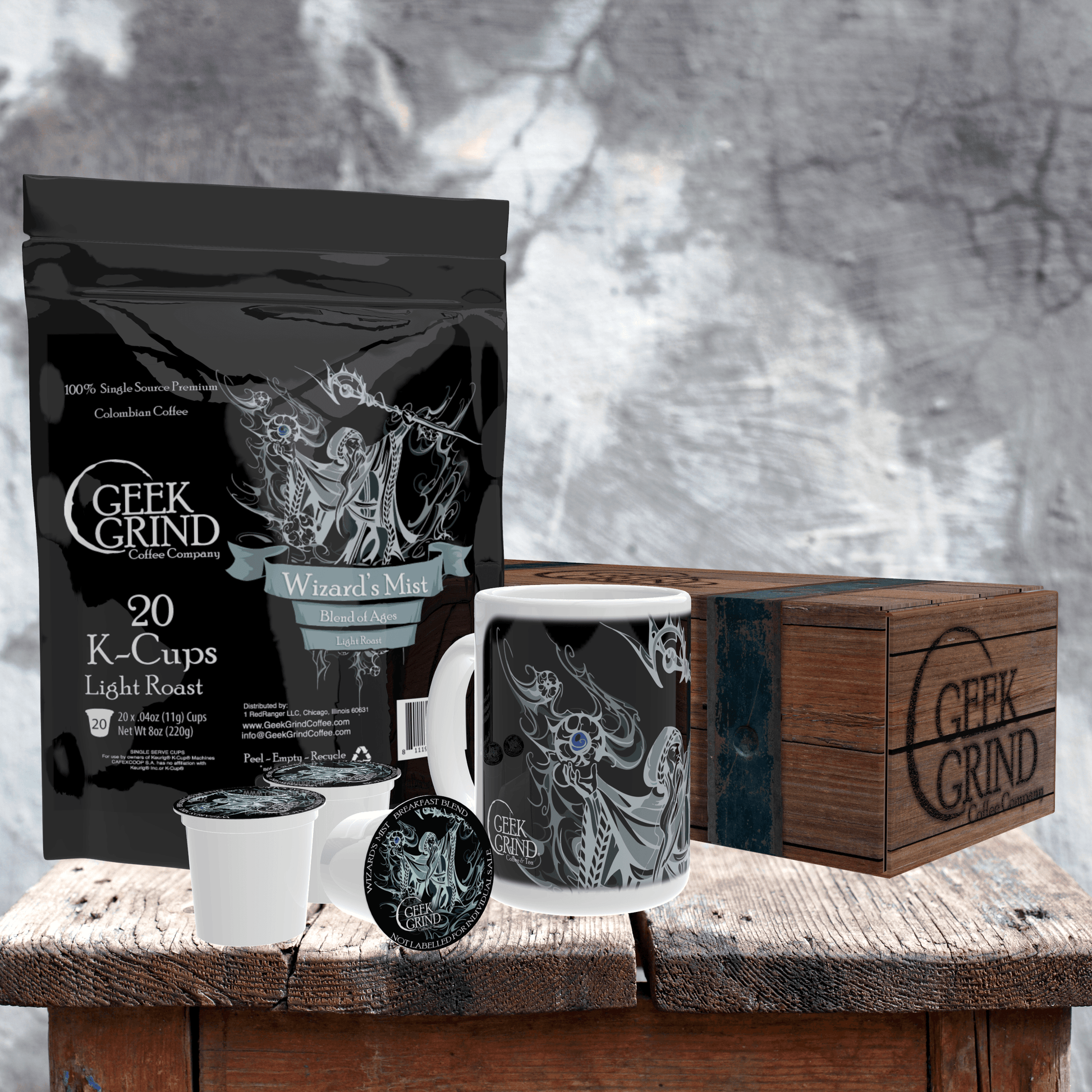 Wizard's Mist Coffee K-Cup Coffee Crate - Geek Grind Coffee