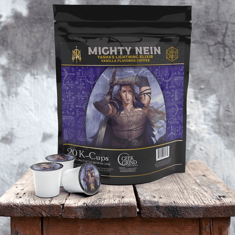 The Mighty Nein - Yasha’s Lightning Elixir – Vanilla Infused Coffee K-Cups