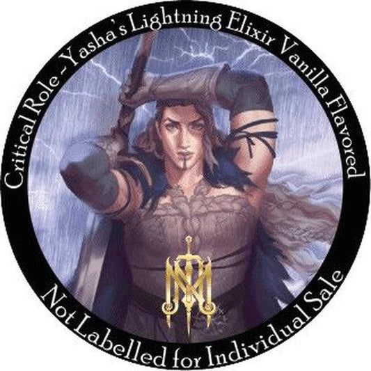 The Mighty Nein - Yasha’s Lightning Elixir – Vanilla Infused Ground Coffee Sample - Geek Grind Coffee