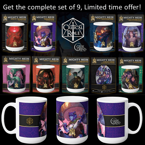 Critical Role Mugs -The Mighty Nein Collection