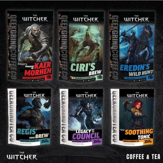 Full Set of 3 Coffees & 3 Teas - The Witcher