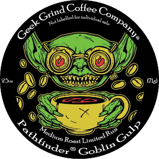 Goblin Gulp - Pathfinder - 2.5 oz Ground Sample - Geek Grind Coffee