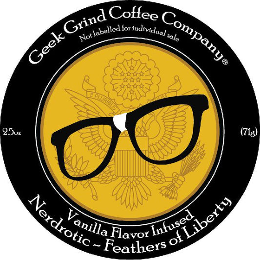 Nerdrotic - Vanilla- 2.5 oz Ground Sample - Geek Grind Coffee