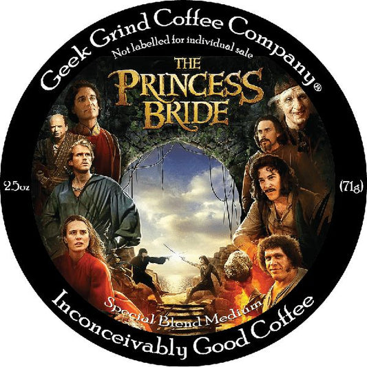 Princess Bride -2.5 oz Whole Bean Sample - Geek Grind Coffee