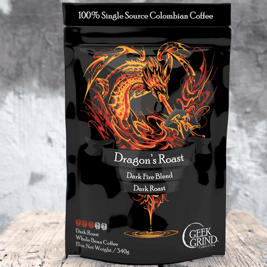 Dragon's Roast - Dark Fire Blend - Geek Grind Coffee