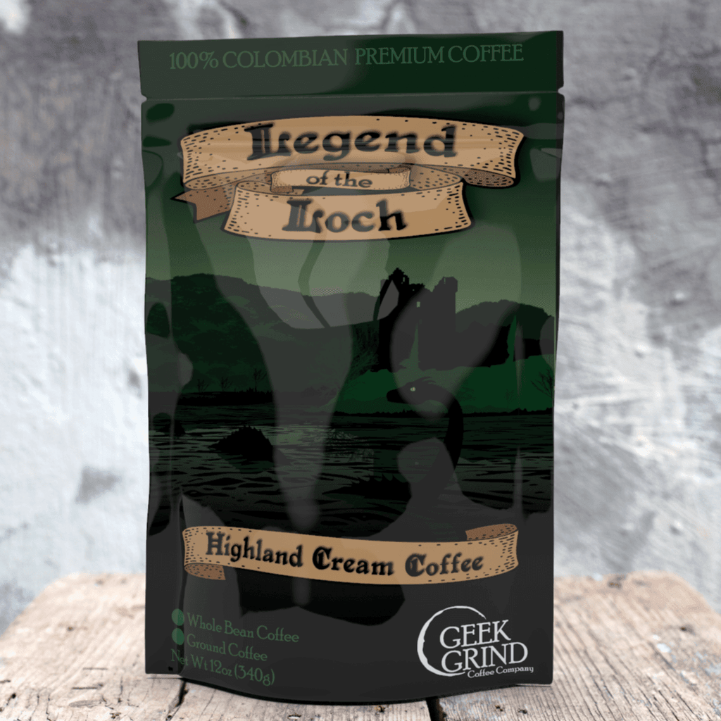 Legend of the Loch - Highland Cream Flavored Coffee Wholesale - Geek Grind Coffee