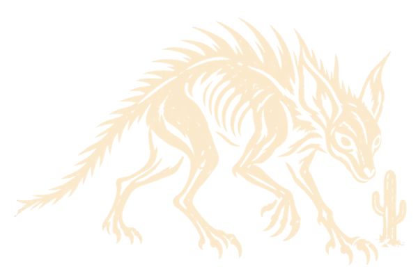 Night of the Chupacabra - — antique woodcut illustration