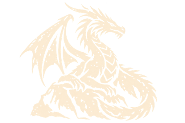 Dragon's Roast - — antique woodcut illustration
