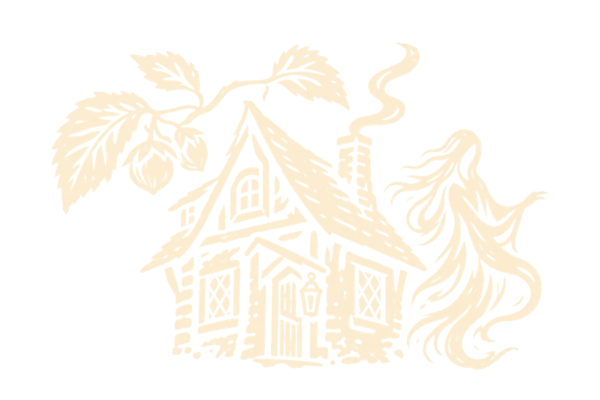 Haunting of Hazelnut Hollow - — antique woodcut illustration