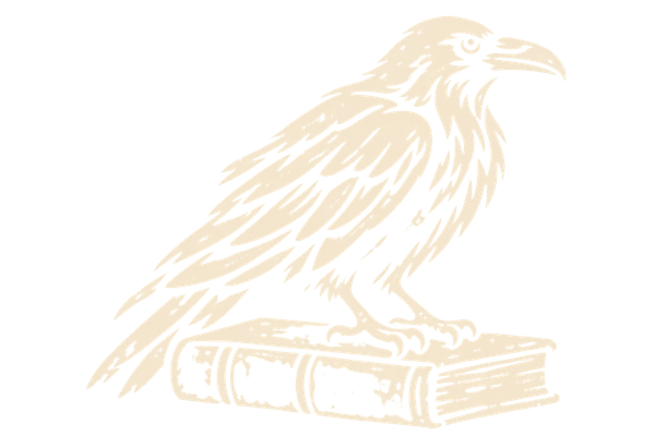 Nevermore - Dark Roast — antique woodcut illustration