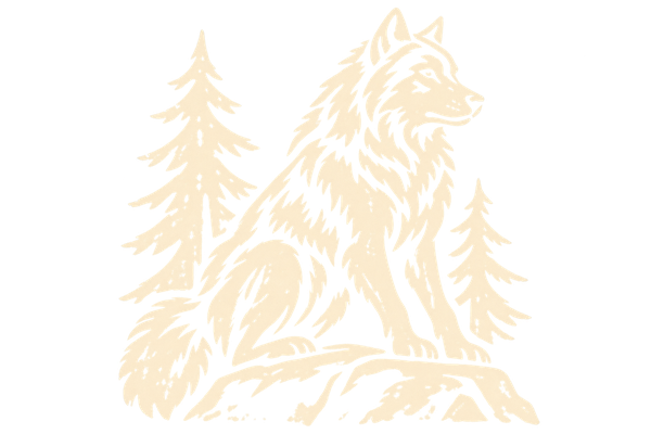 The Wehr-Wolf - Chocolate Hazelnut — antique woodcut illustration