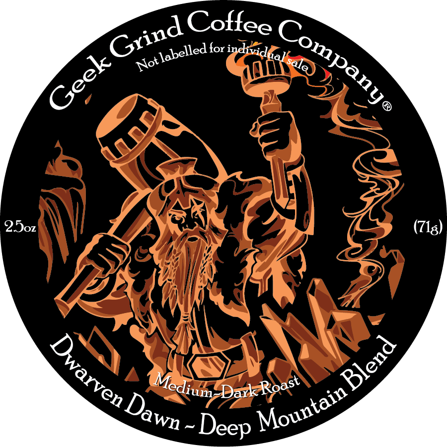 Dwarven Dawn -2.5 oz Whole Bean Sample - Geek Grind Coffee