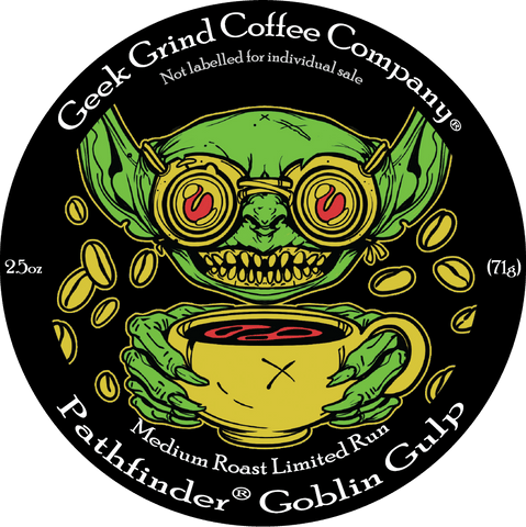 Goblin Gulp - Pathfinder - 2.5 oz Ground Sample - Geek Grind Coffee