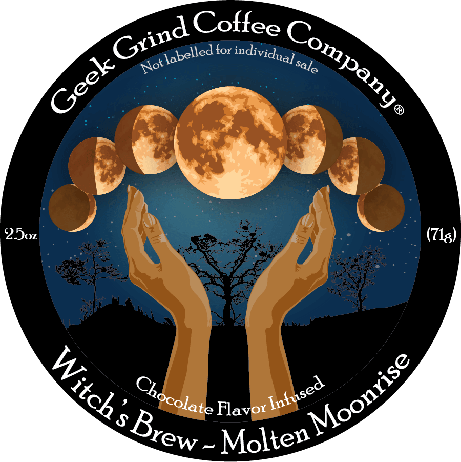 Molten Moonrise - Dark Chocolate- 2.5 oz Ground Sample - Geek Grind Coffee