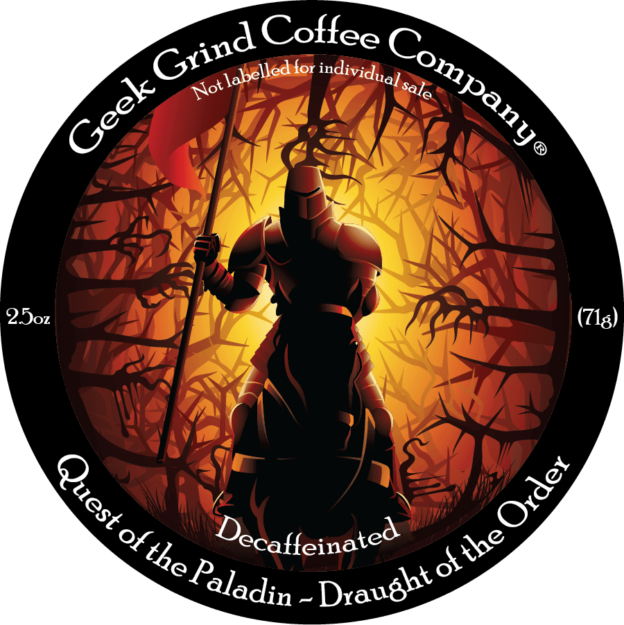 Quest of the Paladin - Decaf - 2.5 oz Ground Sample