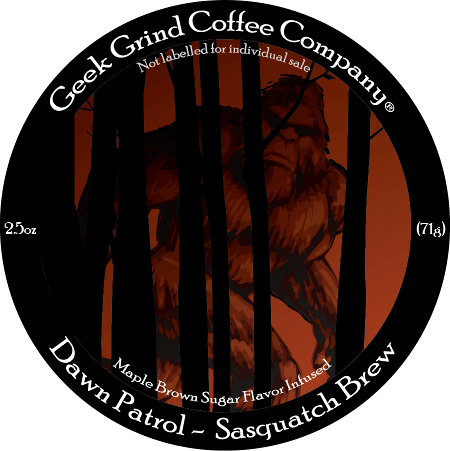 Sasquatch Brew - Maple Brown Sugar- 2.5 oz Whole Bean Sample - Geek Grind Coffee