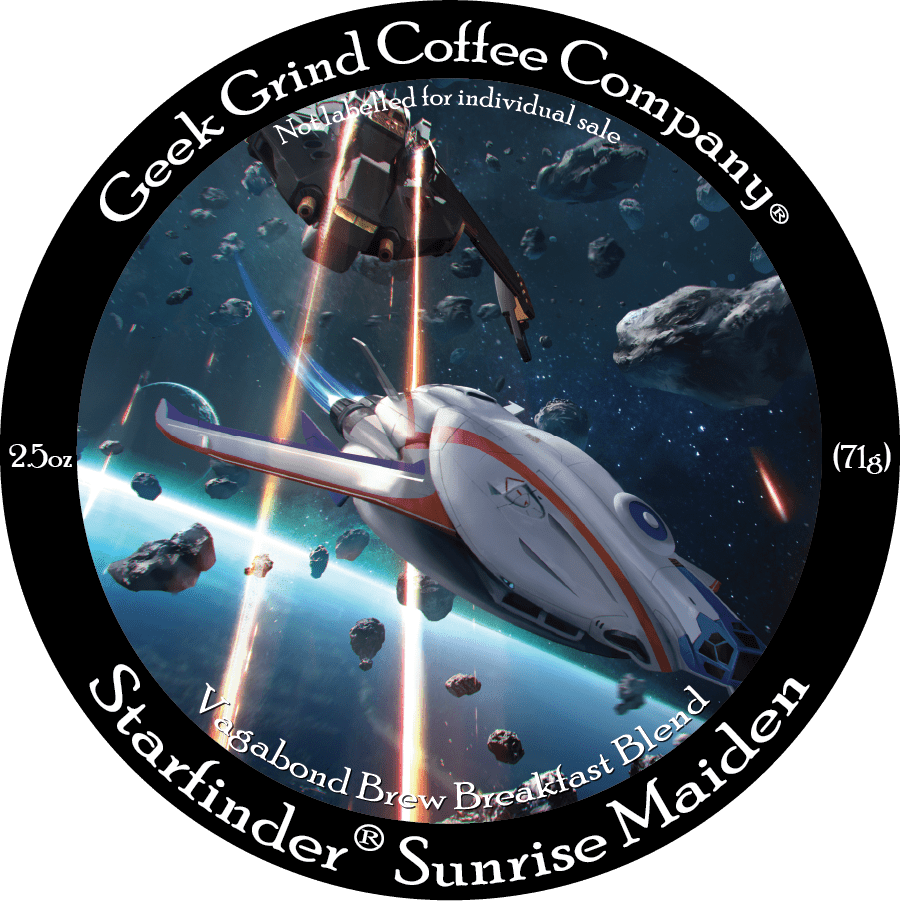 Sunrise Maiden - Starfinder - 2.5 oz Ground Sample - Geek Grind Coffee