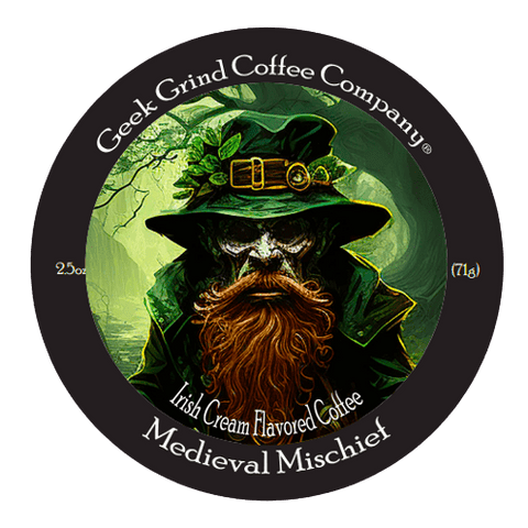 Medieval Mischief - Irish Cream Flavored Coffee - Geek Grind Coffee
