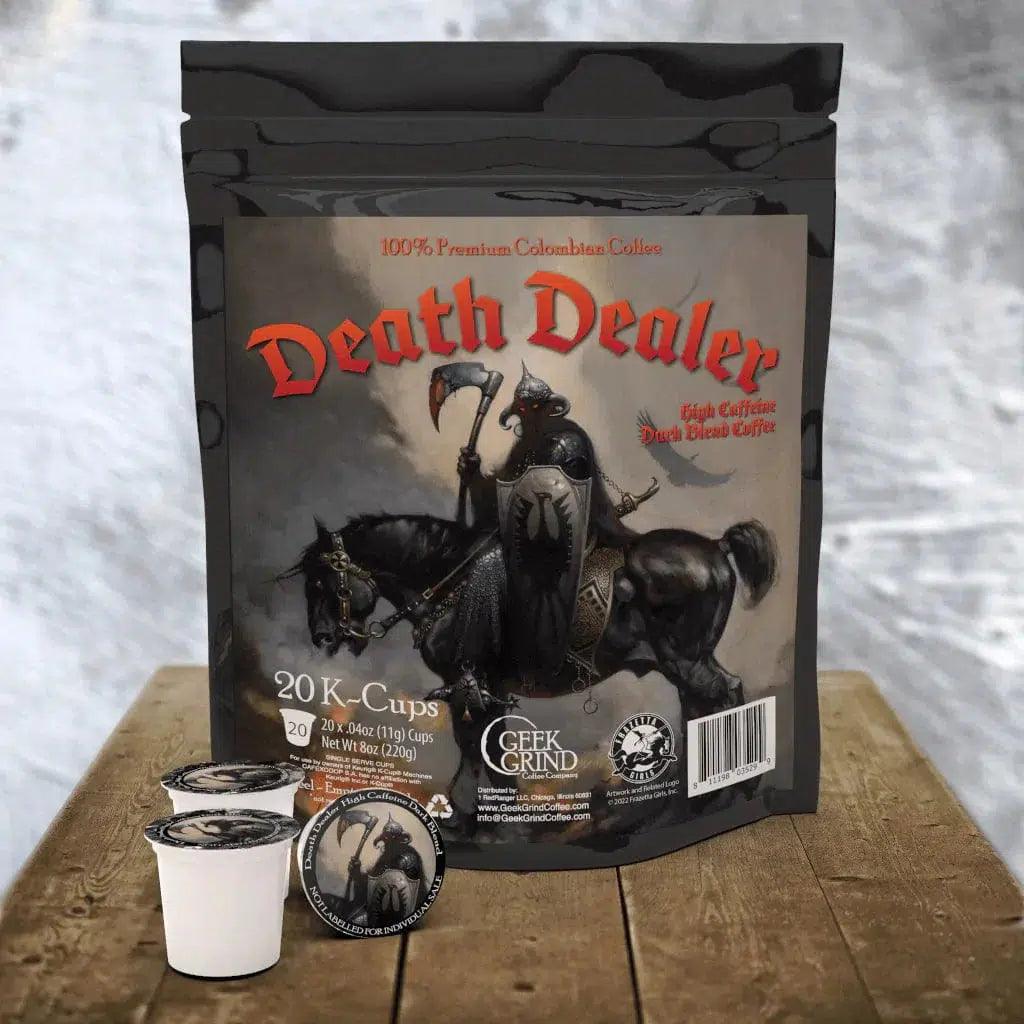 Death Dealer - High Caffeine - K-Cups - Geek Grind Coffee