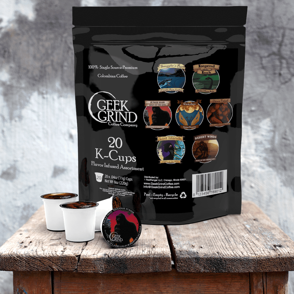 Flavored K-Cup Assort (20-pack) - Geek Grind Coffee