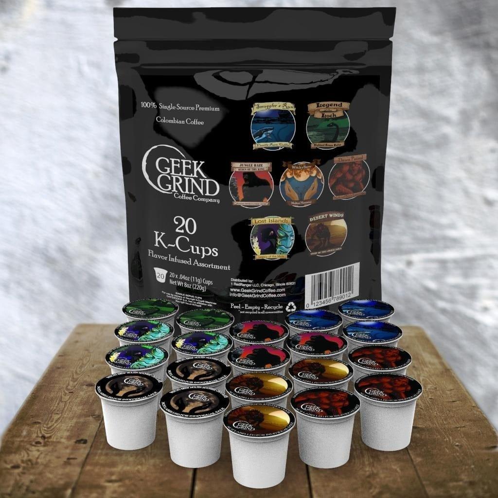 Flavored K-Cup Assort (20-pack) - Geek Grind Coffee