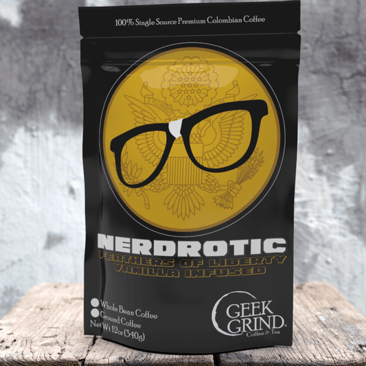 Nerdrotic - Feathers of Liberty - Vanilla Flavored Coffee - Geek Grind Coffee