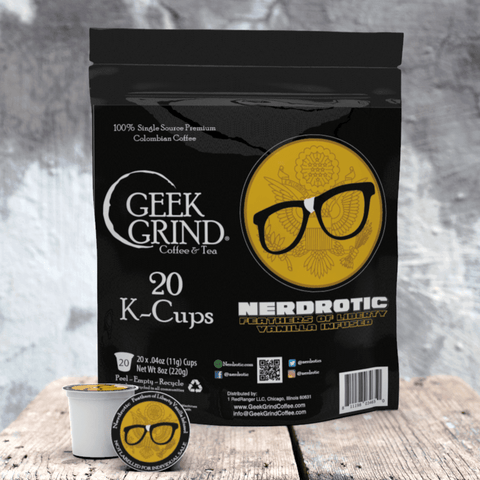 Nerdrotic - Vanilla Flavor - K-Cups - Geek Grind Coffee