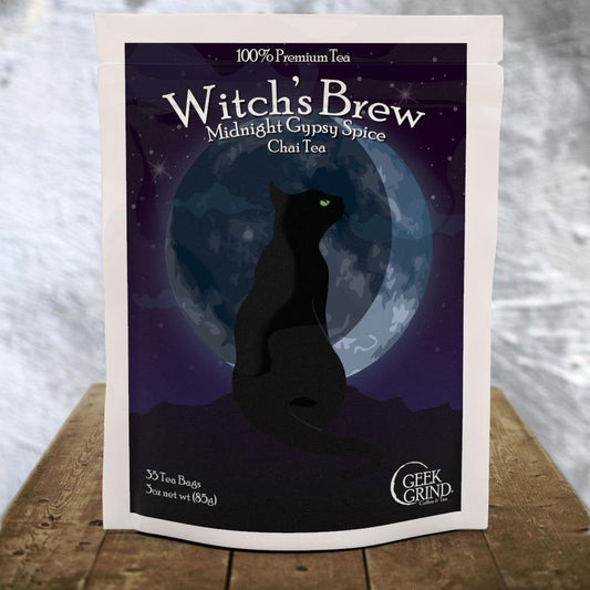 Witch's Brew - Midnight Gypsy Spice Chai Tea - Geek Grind Coffee
