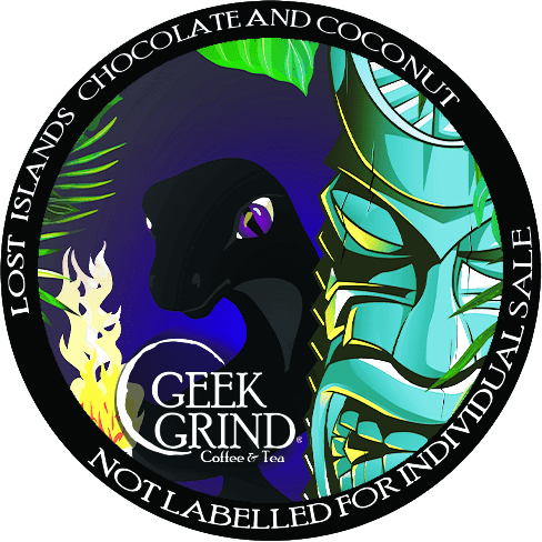 Lost Islands - Chocolate and Roasted Coconut - Kcup - Geek Grind Coffee